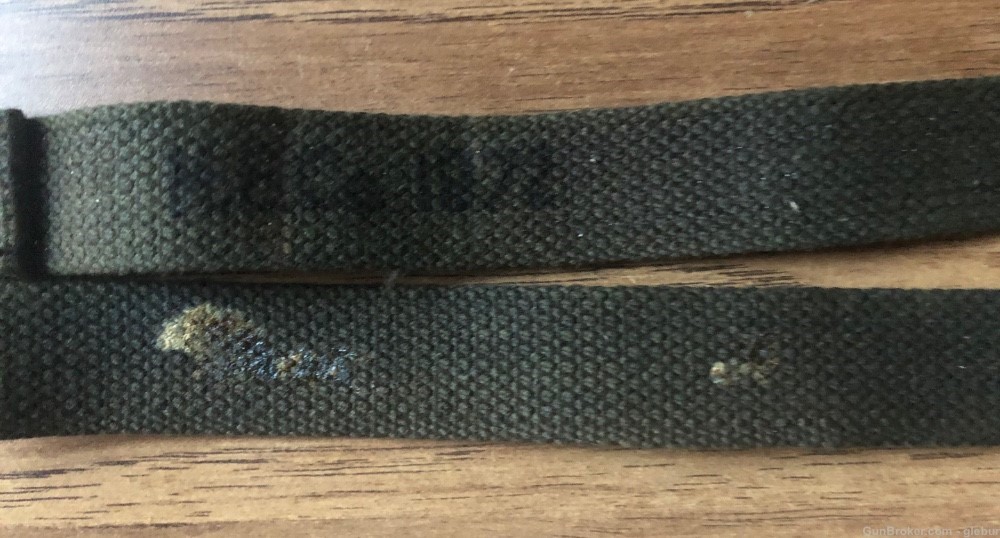 BRITISH ENFIELD M.E. CO. 1972 RIFLE SLING  WITH BRASS  FITTINGS -img-1