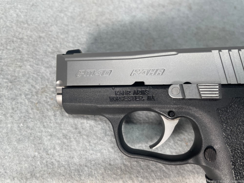 KAHR Arms PM40 Stainless .40 S&W Pistol 3.1” PM 40 Cal SS CASE-img-3
