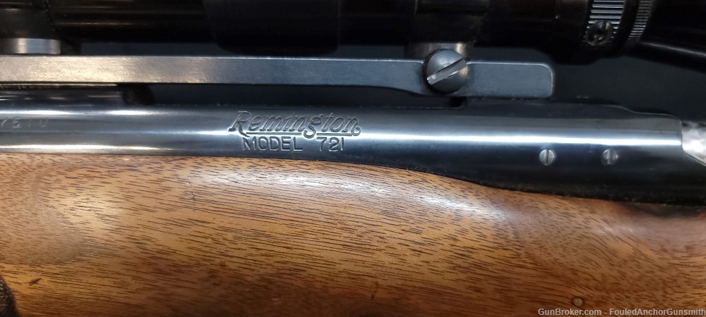 Remington 721 Bolt Action Rifle - .270 WIN - Hand Engraved Stock-img-12