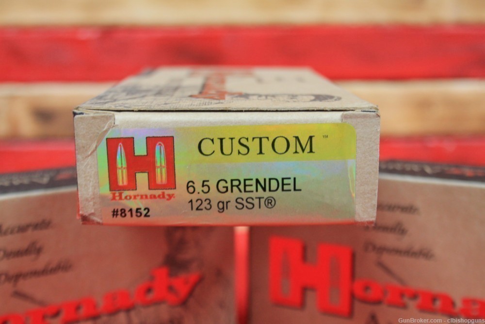 Hornady Custom 6.5 Grendel 123 grain SST 60 rnds 3 boxes ammo-img-2