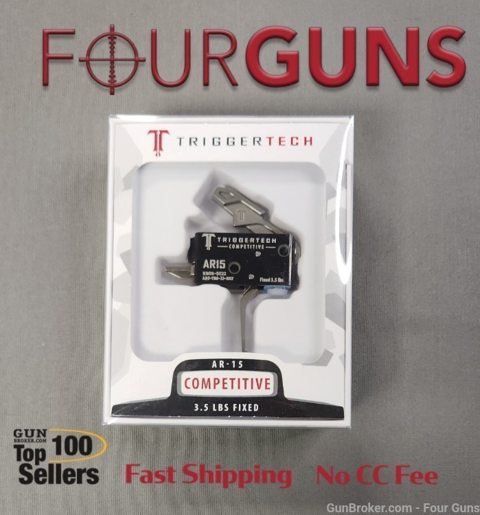 TriggerTech AR-15 Competitive Two-Stage Trigger Flat AR0-TBS-33-NNF-img-0