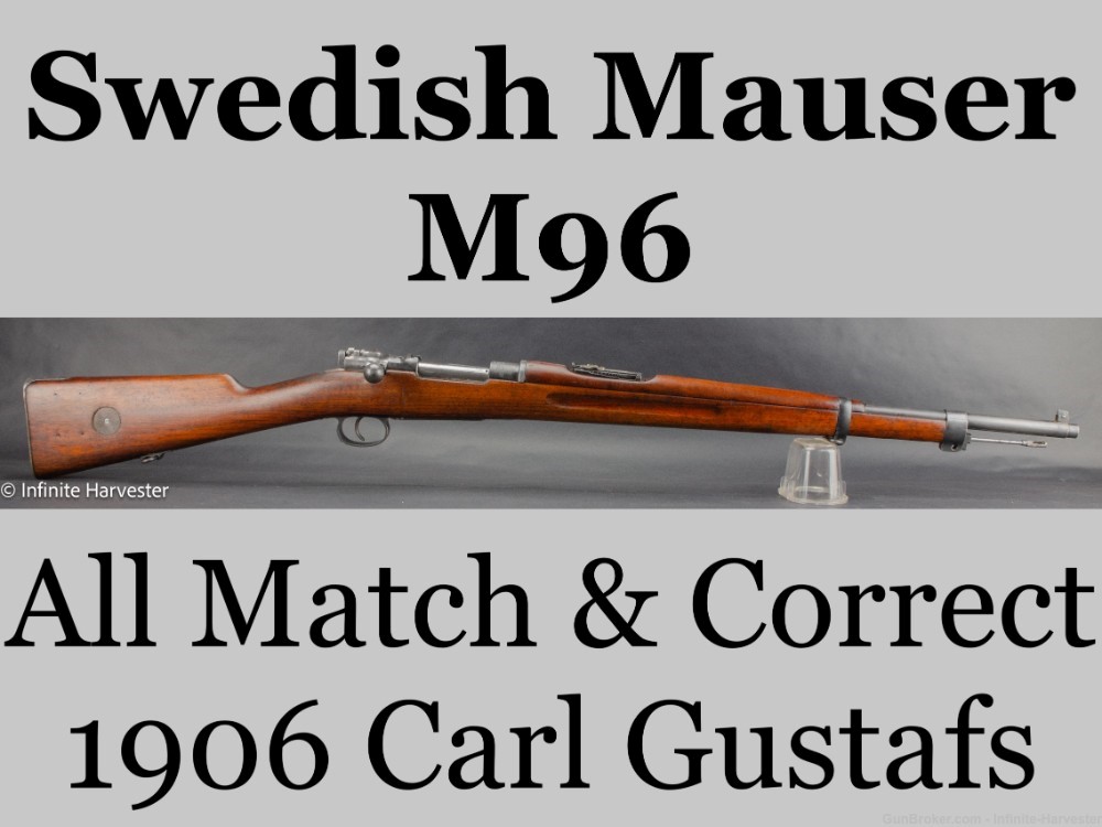 Swedish Mauser M96 Sweden M96 Mauser All Match Correct 1896 Mauser- M1896-img-0