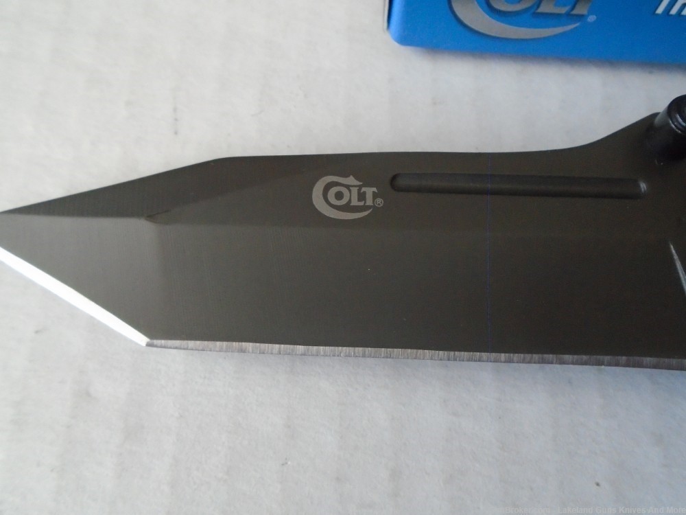 NIB Colt CT708 Linerlock Desert Tan G-10 Tanto Folding Knife With Lanyard!-img-12