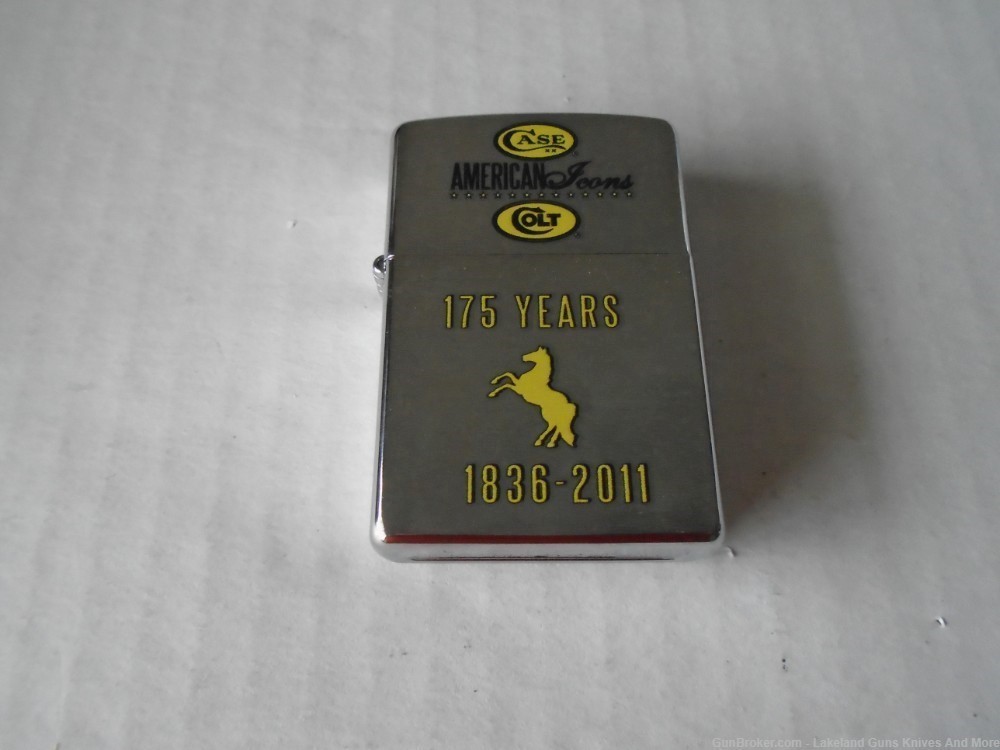NIB Sealed Rare American Icons 175 Years 1836-2011 Case Colt Zippo Lighter!-img-15