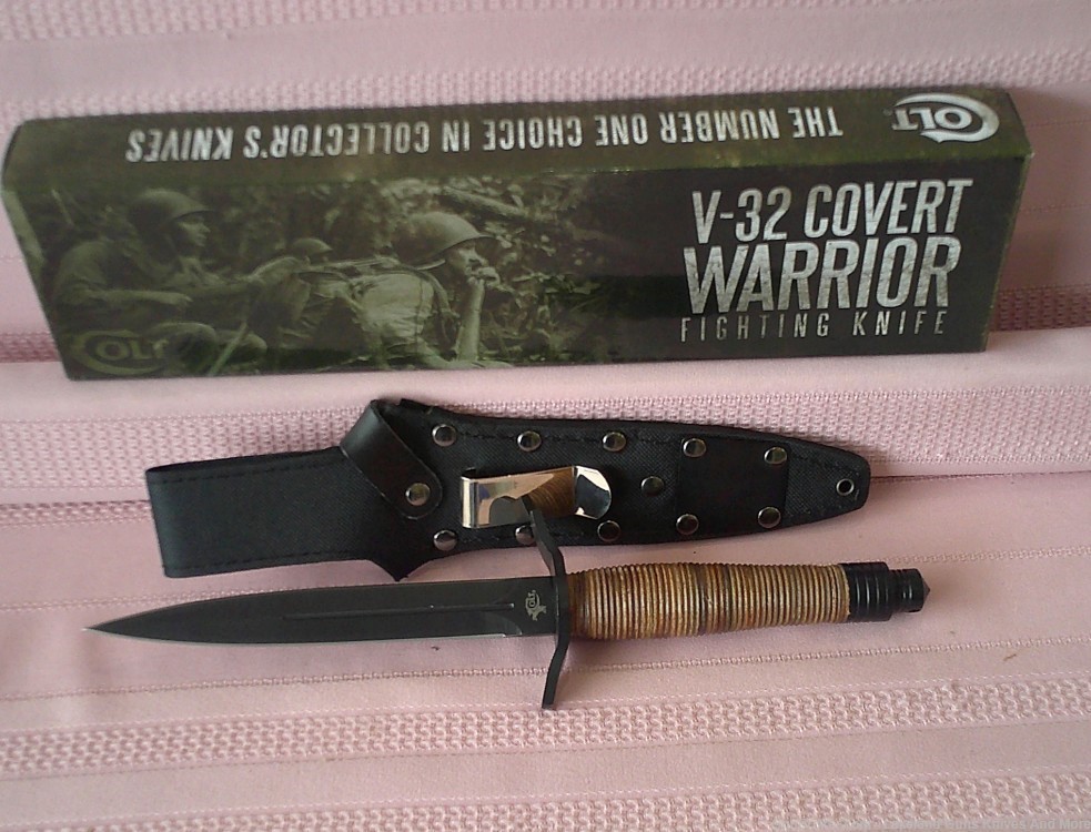 NIB Beyond RARE Colt V-32 Military Stiletto Covert Warrior Fighting Knife!-img-11