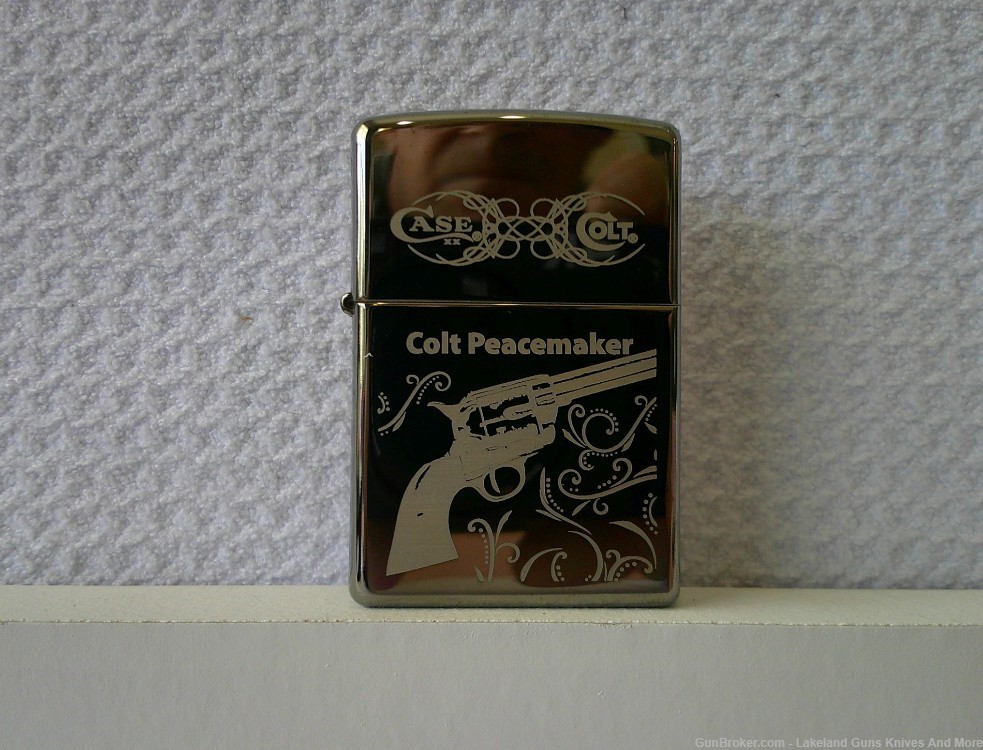 Unicorn Rare USA Made Case XX Zippo Colt Peacemaker Lighter Only 150 Made!-img-5