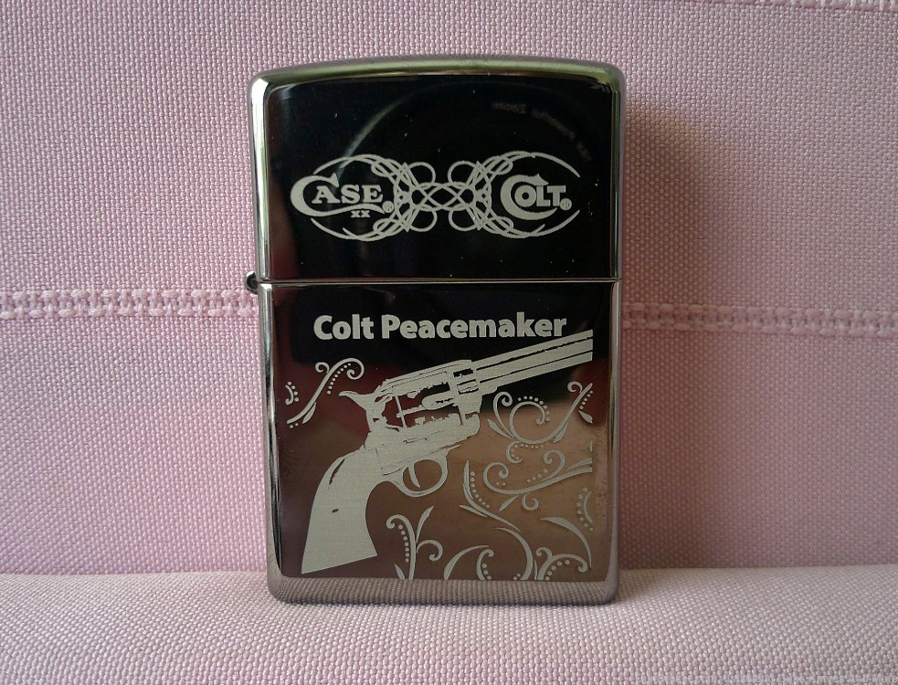Unicorn Rare USA Made Case XX Zippo Colt Peacemaker Lighter Only 150 Made!-img-8