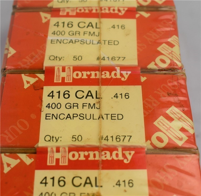 Hornady 416 FMJ Bullets 250 Ship FREE! -img-1