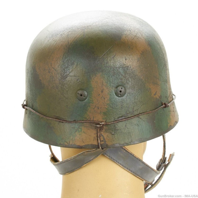 German WWII Replica Paratrooper M38 Helmet Splinter Camouflage-img-9