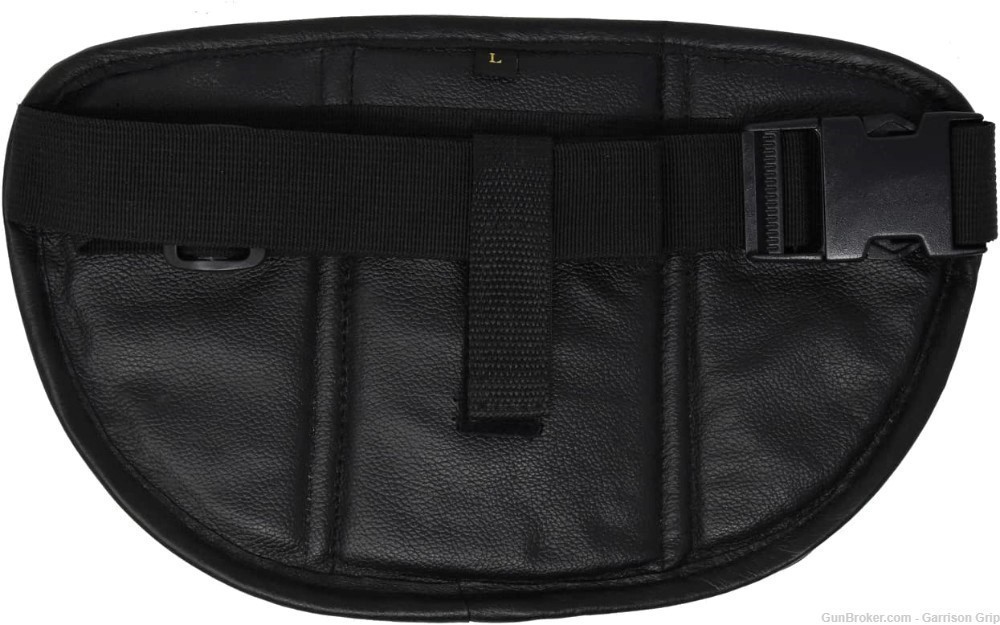Garrison Grip 4 Compartment Leather Locking Fanny Pack For Large Guns-img-3