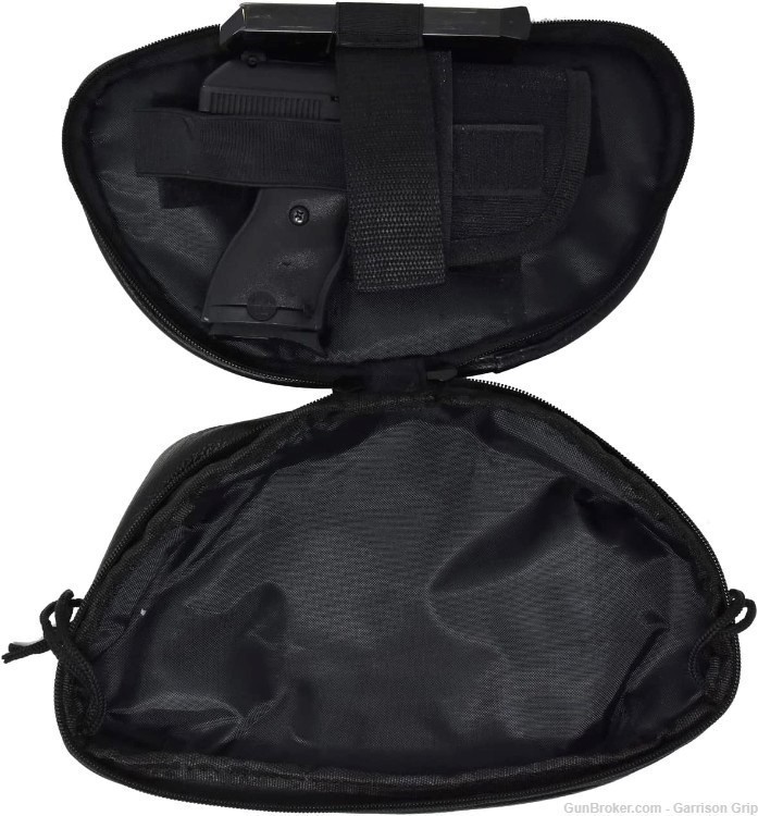 Garrison Grip 4 Compartment Leather Locking Fanny Pack For Large Guns-img-5