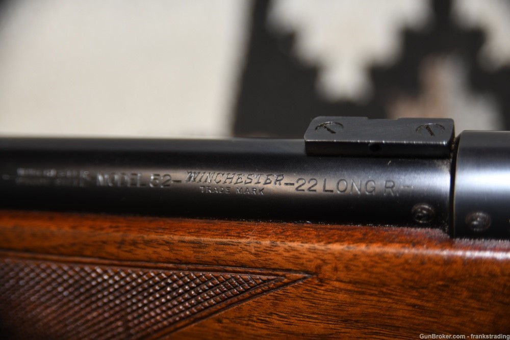 WInchester 52B 22 caliber rifle w/Heavy barrel 28 Inch from 1935 Super Cond-img-19