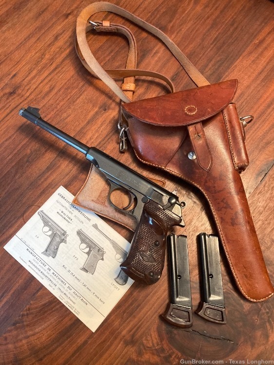 Walther Manurhin PP Sport .22 LR 8” Pistol + Holster 98%+ Colt S&W Korth-img-0