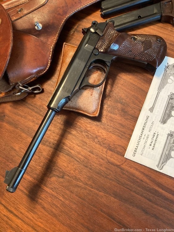 Walther Manurhin PP Sport .22 LR 8” Pistol + Holster 98%+ Colt S&W Korth-img-4