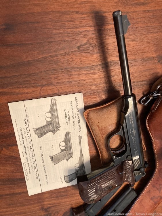 Walther Manurhin PP Sport .22 LR 8” Pistol + Holster 98%+ Colt S&W Korth-img-1