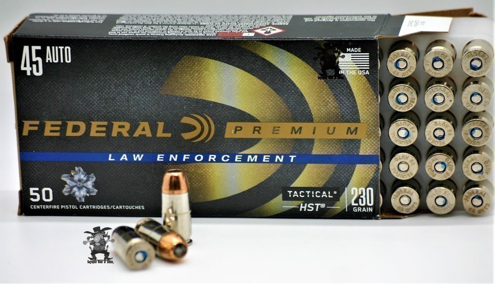 Federal HST.45 ACP 230 Grain Tactical 45acp HST® LE JHP Nickel Brass 50 RDS-img-2