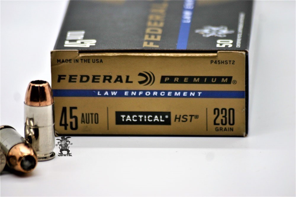 Federal HST.45 ACP 230 Grain Tactical 45acp HST® LE JHP Nickel Brass 50 RDS-img-0