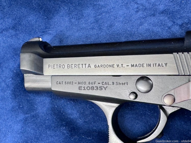 Beretta 84F Custom Blue Cheetah .380 Ltd Ed RARE! $0.01 no reserve MTC178-img-11