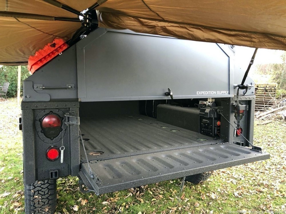 Military Light Tactical Ultimate Bug Out Trailer RoofTop Tent Awning Solar-img-23
