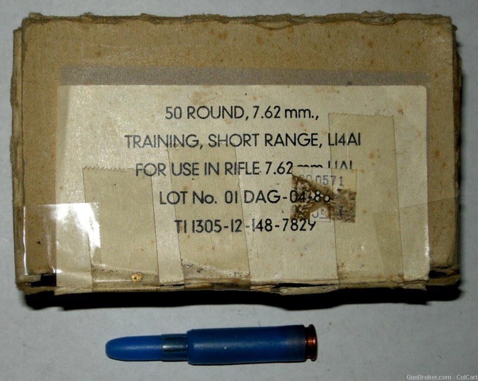 7.62 x 51 NATO Short L14A1 range training rounds. -img-0