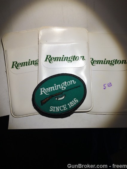 Remington Patch  and  3 Remington pocket holders-img-0