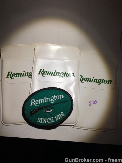 Remington Patch  and  3 Remington pocket holders-img-1