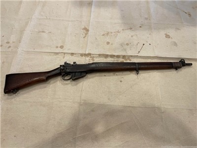 1943 Long Branch Lee Enfield All Matching - Battle Used w/ Initials