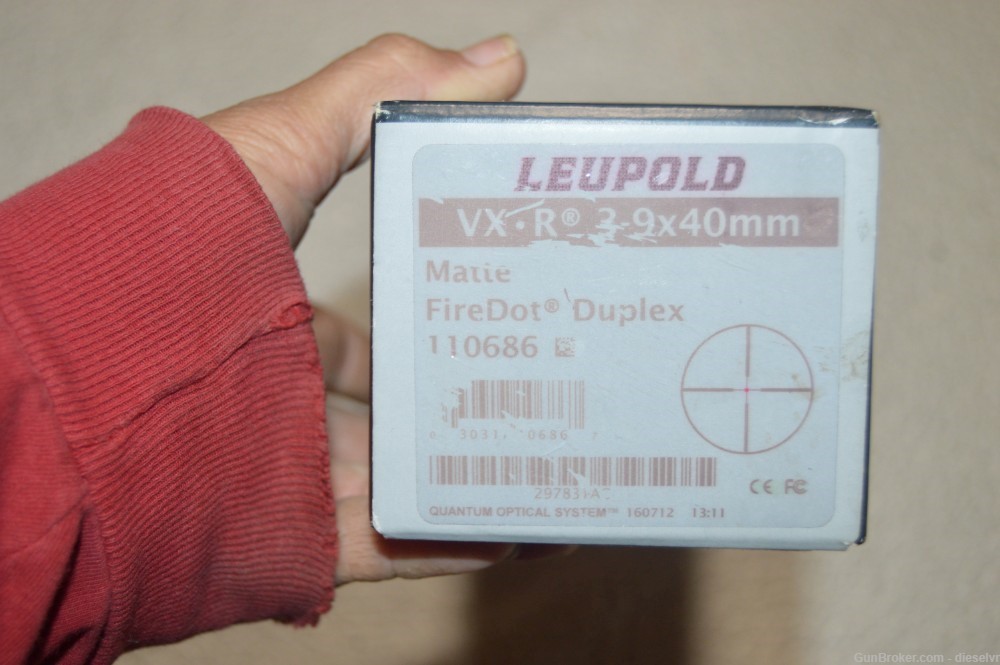 Leupold VX-R 3-9x 40mm Matte FireDot Duplex 30mm Tube Rifle Scope Lighted R-img-4