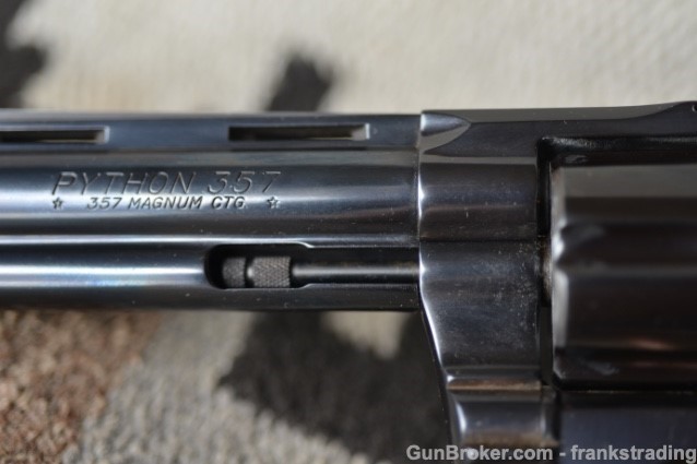 Colt Python 6 inch bbl 357 Mag as New from 1977-img-6
