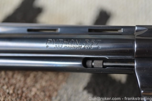 Colt Python 6 inch bbl 357 Mag as New from 1977-img-7