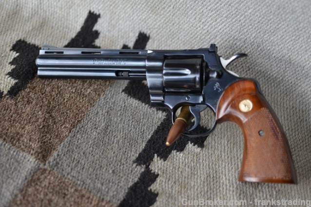 Colt Python 6 inch bbl 357 Mag as New from 1977-img-1