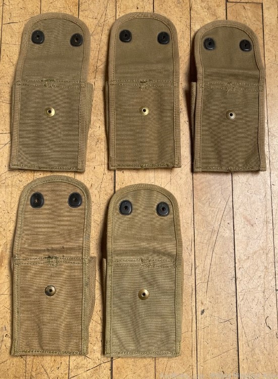 Colt 1911 Pistol WW1 Magazine Pouches, 1918 dated, Excellent to Mint-img-2