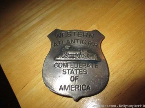  CSA - Western Atlantic Railroad Badge Repro -img-0