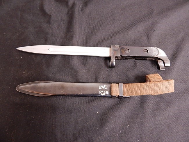 1970s Communist East German AK-47 Bayonet with Scabbard-img-1