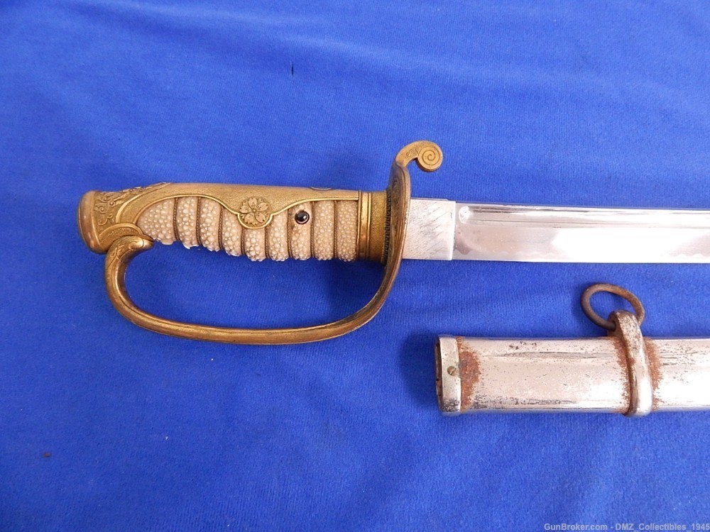 1900s Japanese Officer Sword with Scabbard-img-1