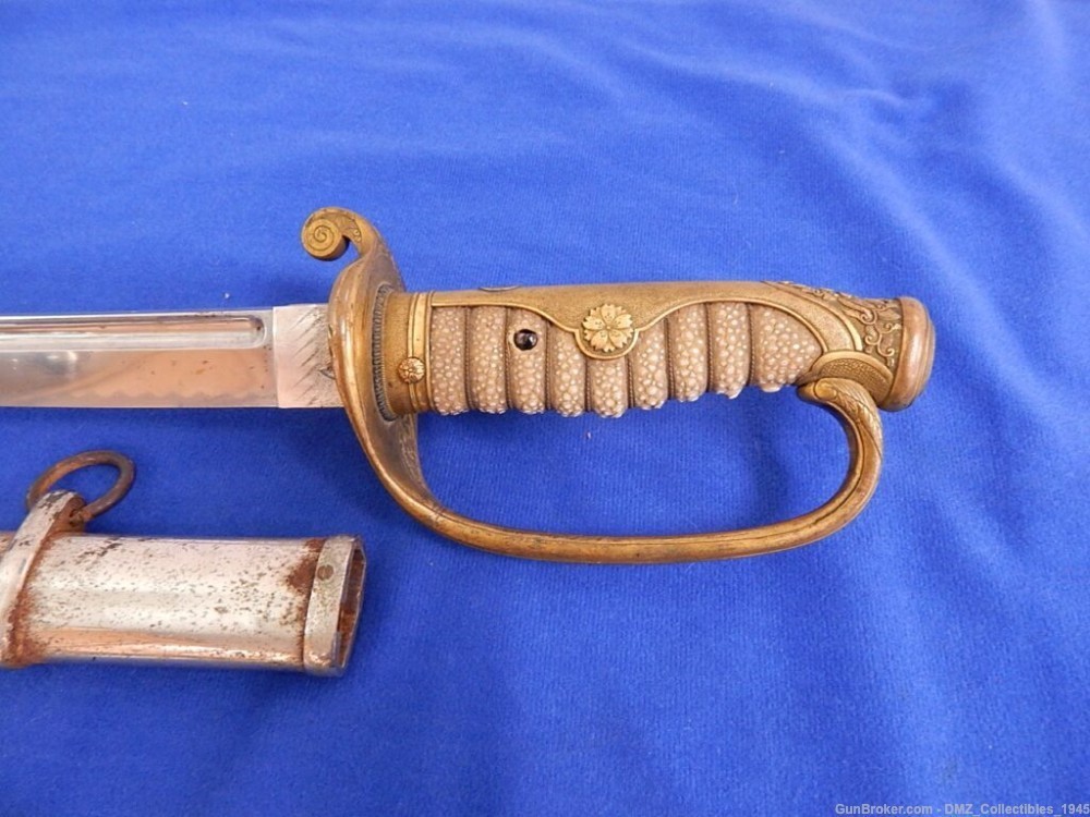 1900s Japanese Officer Sword with Scabbard-img-7