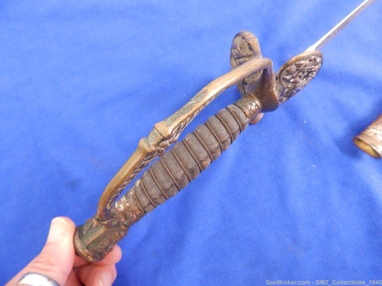 1870s-80s Reconstruction Era Staff & Field Officers Sword with Scabbard-img-4