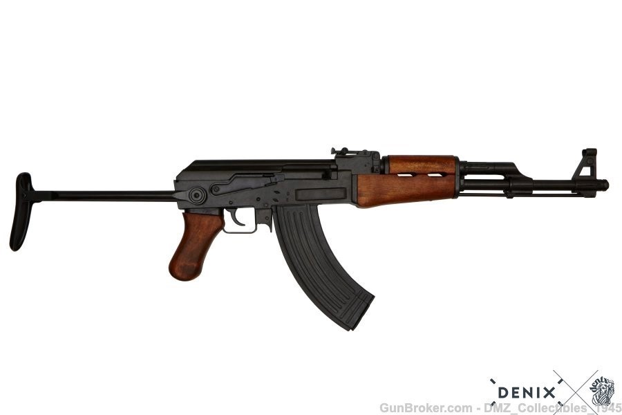AK-47 Russian Assault Rifle Folding Stock Non-Firing Replica by Denix -img-0