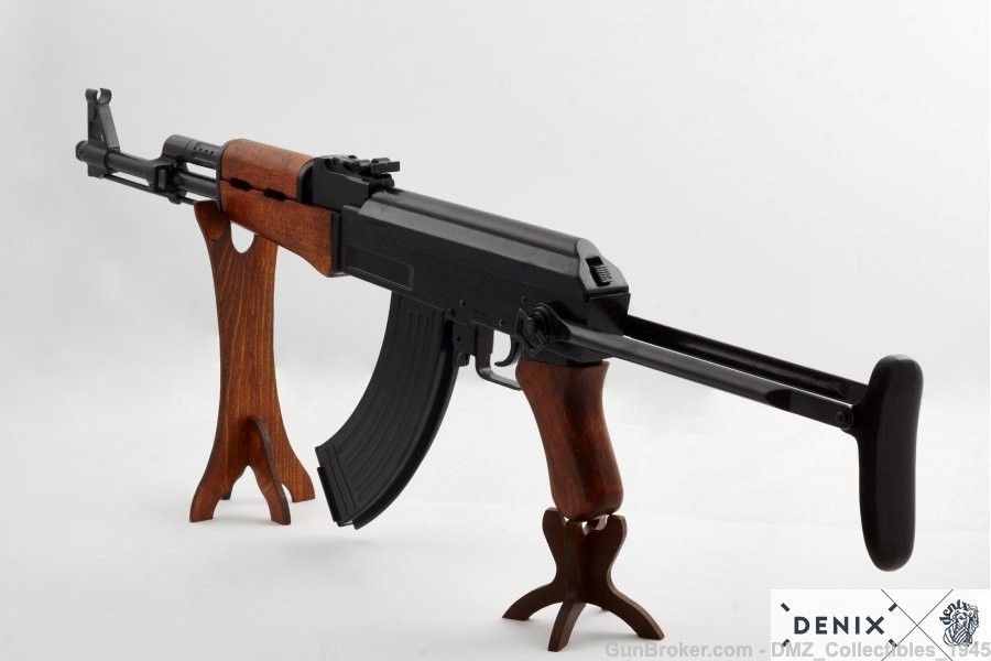 AK-47 Russian Assault Rifle Folding Stock Non-Firing Replica by Denix -img-3