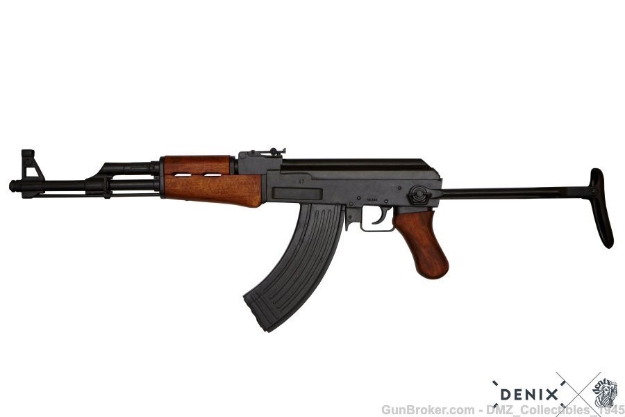 AK-47 Russian Assault Rifle Folding Stock Non-Firing Replica by Denix -img-1