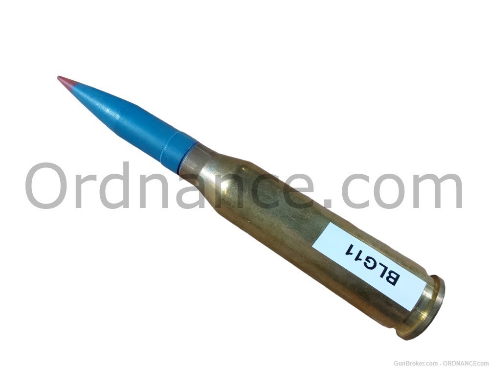 15.5mm Belgian TP-T round FN BRG 15.5x106mm inert shell ammunition -img-1