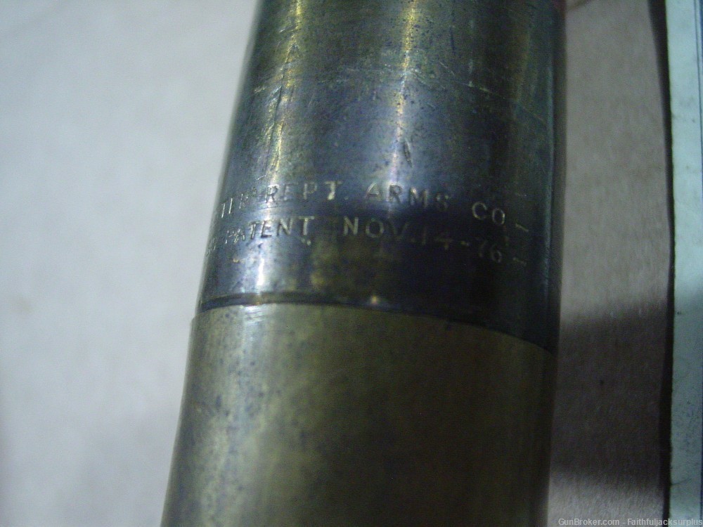 Winchester Antique Hotchkiss 37mm Cannon Gatling Gun Round Inert-img-1