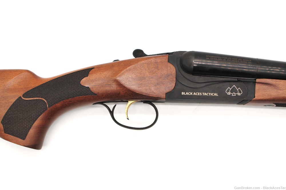 Black Aces Tactical Side by Side Blk Walnut 12GA 18"-img-2