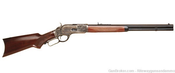 Cimarron Firearms 1873 Short Rifle Lever Action Centerfire Rifle 44WCF-img-0