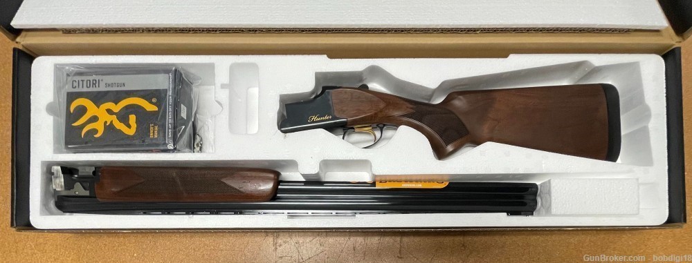 Browning Citori Hunter Walnut Blued 12 Ga 3in 28in 018258304 No CC FEES-img-2