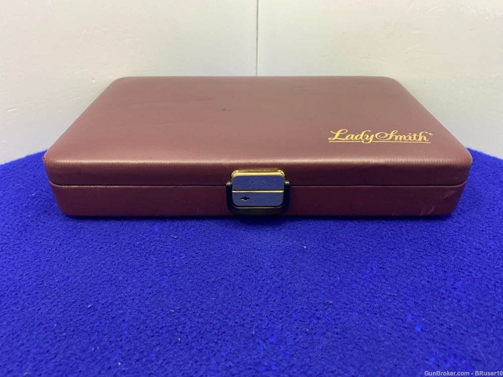 Smith Wesson "Lady Smith" Maroon Case *FEATURES THE CASE KEY AND GUN LOCK*-img-6