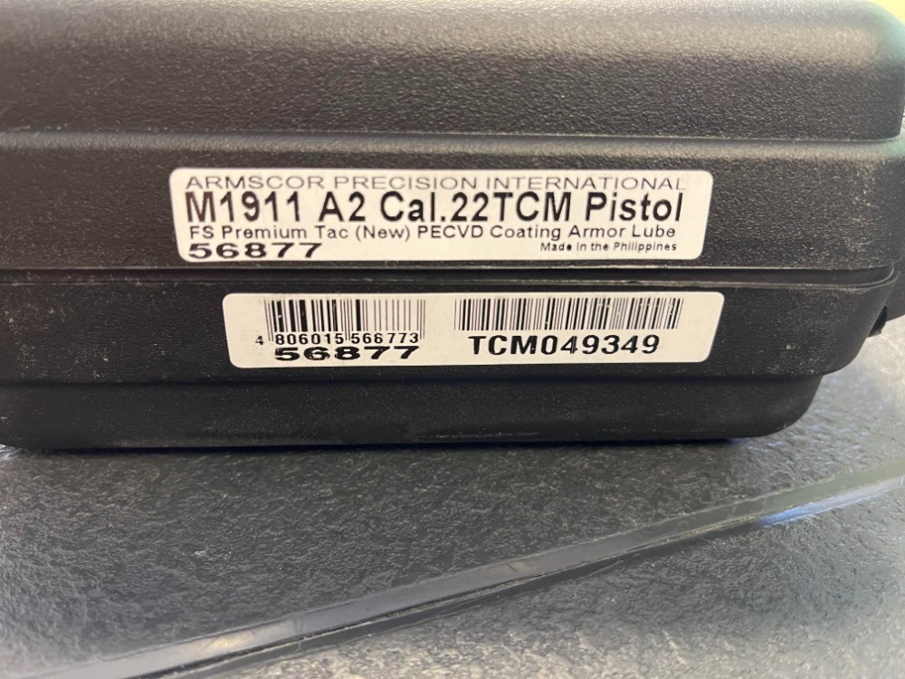 New Rock Island 22 TCM Armor Pro 17rd 5" 56877 M1911-A2 NO CC FEES-img-4