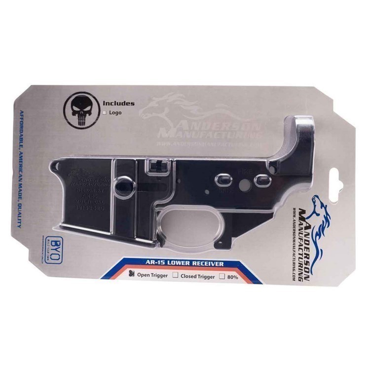 Anderson Mfg. Punisher AR15 AR-15 Stripped Lower Black Receiver-img-1