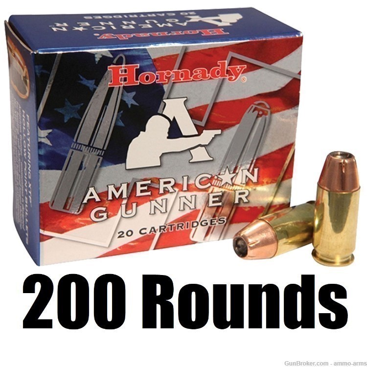 Hornady American Gunner .40 S&W 180 Grain XTP HP 200 Rounds - 91364-img-1