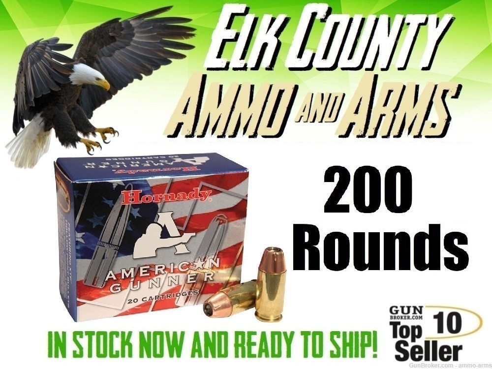 Hornady American Gunner .40 S&W 180 Grain XTP HP 200 Rounds - 91364-img-0